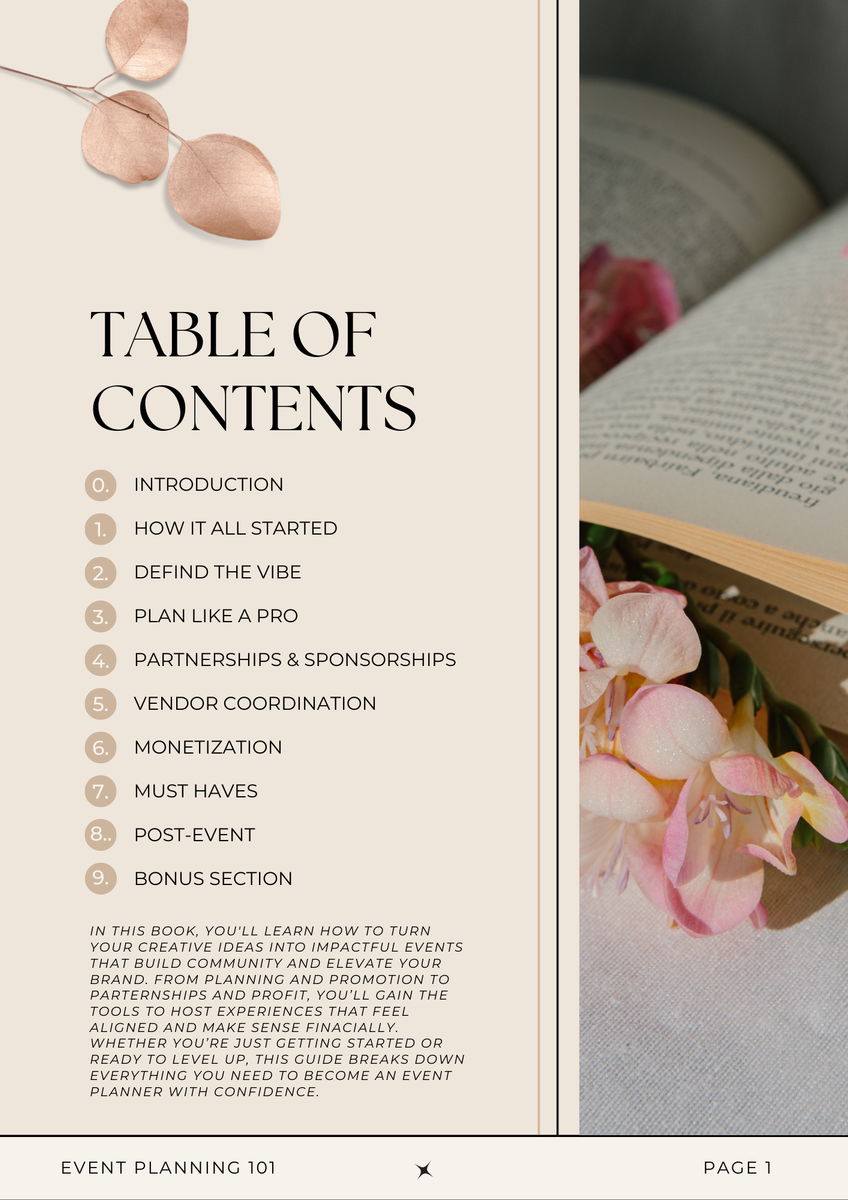Event Planning 101 | Complete Guide to Hosting Profitable Events (PDF ...