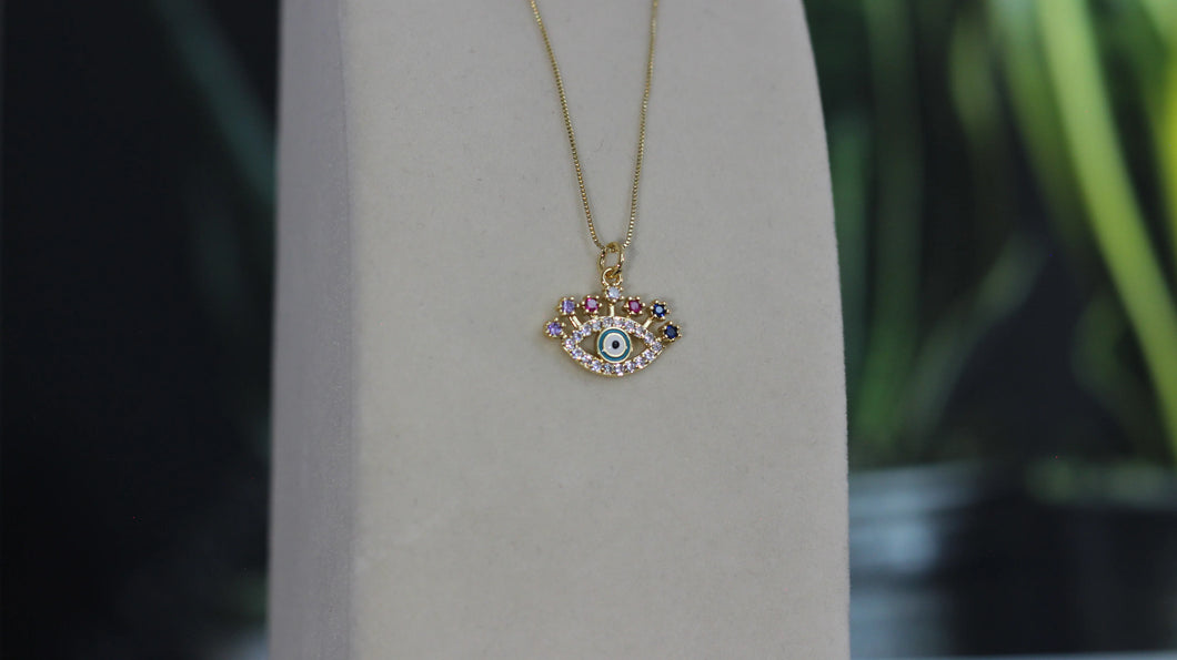 Evil Eye Necklace by July Moon Collection