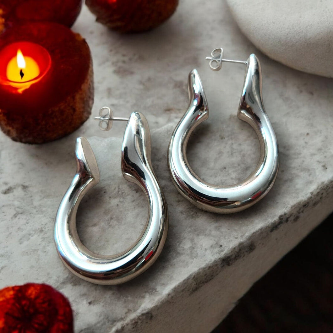 Eboni Hoop Earrings by Giselle Stella